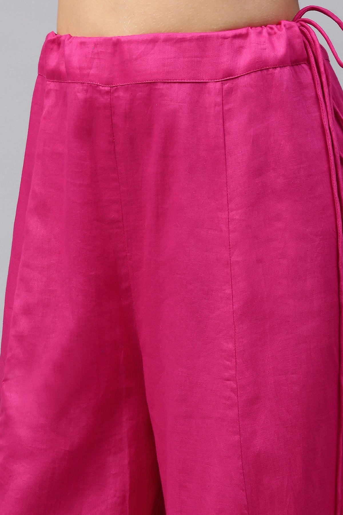 Women's Fuschia Flared Pants