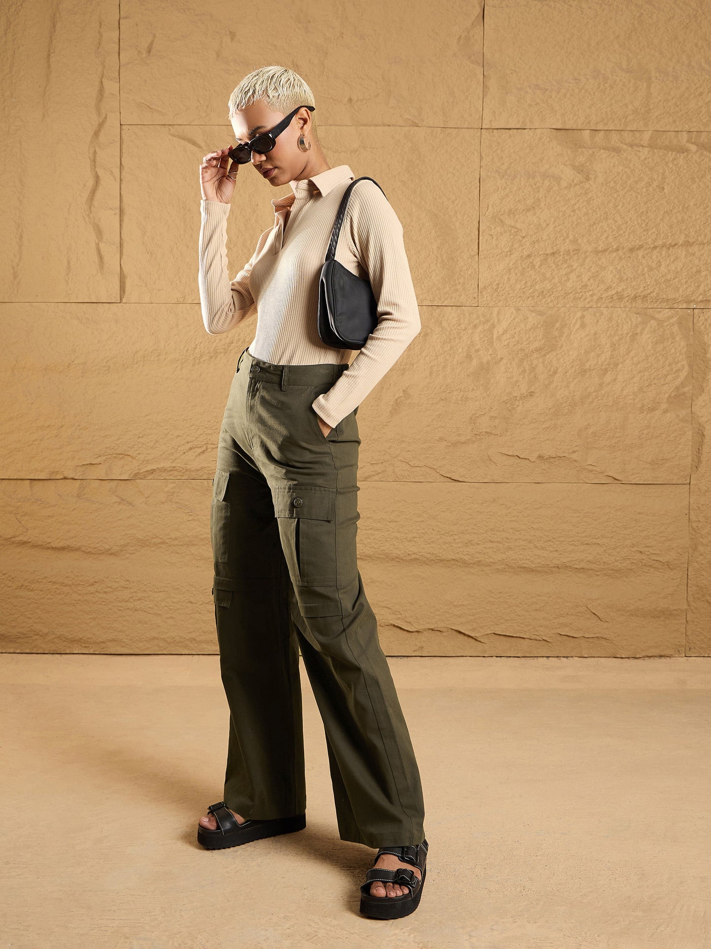 Women's Olive Pocket Pant