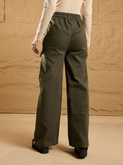 Women's Olive Pocket Pant