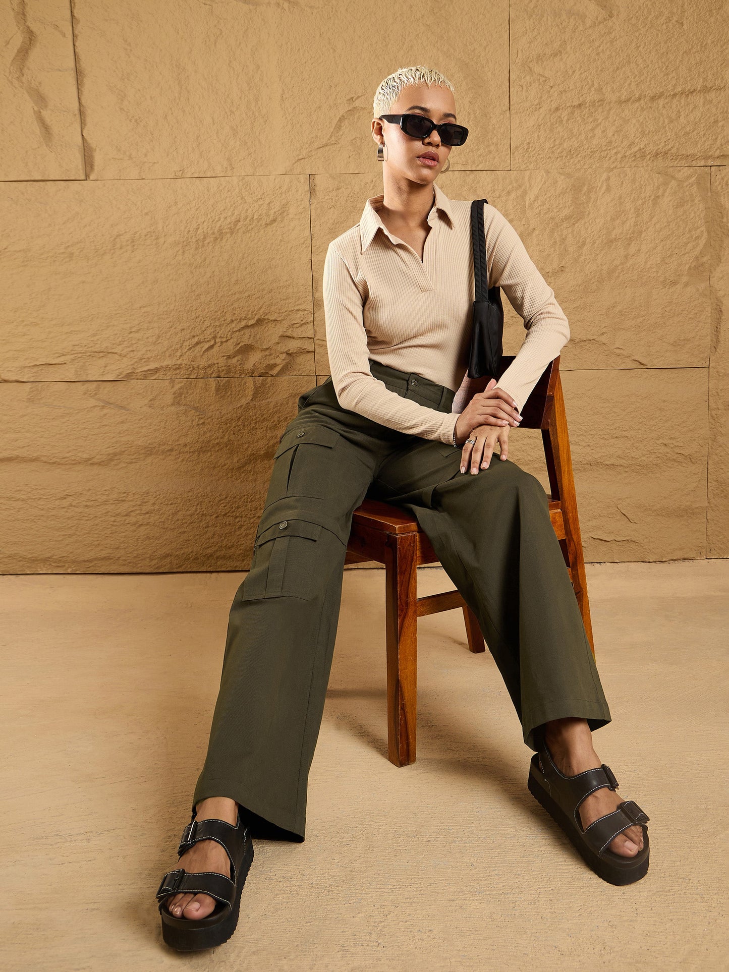 Women's Olive Pocket Pant