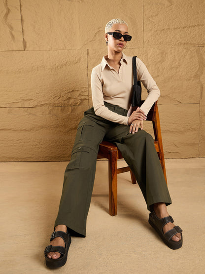 Women's Olive Pocket Pant