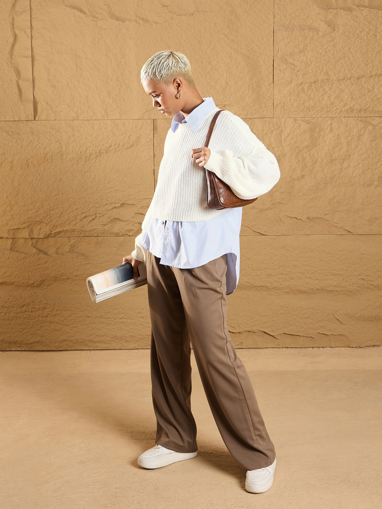 Women's Beige Comfort Pant