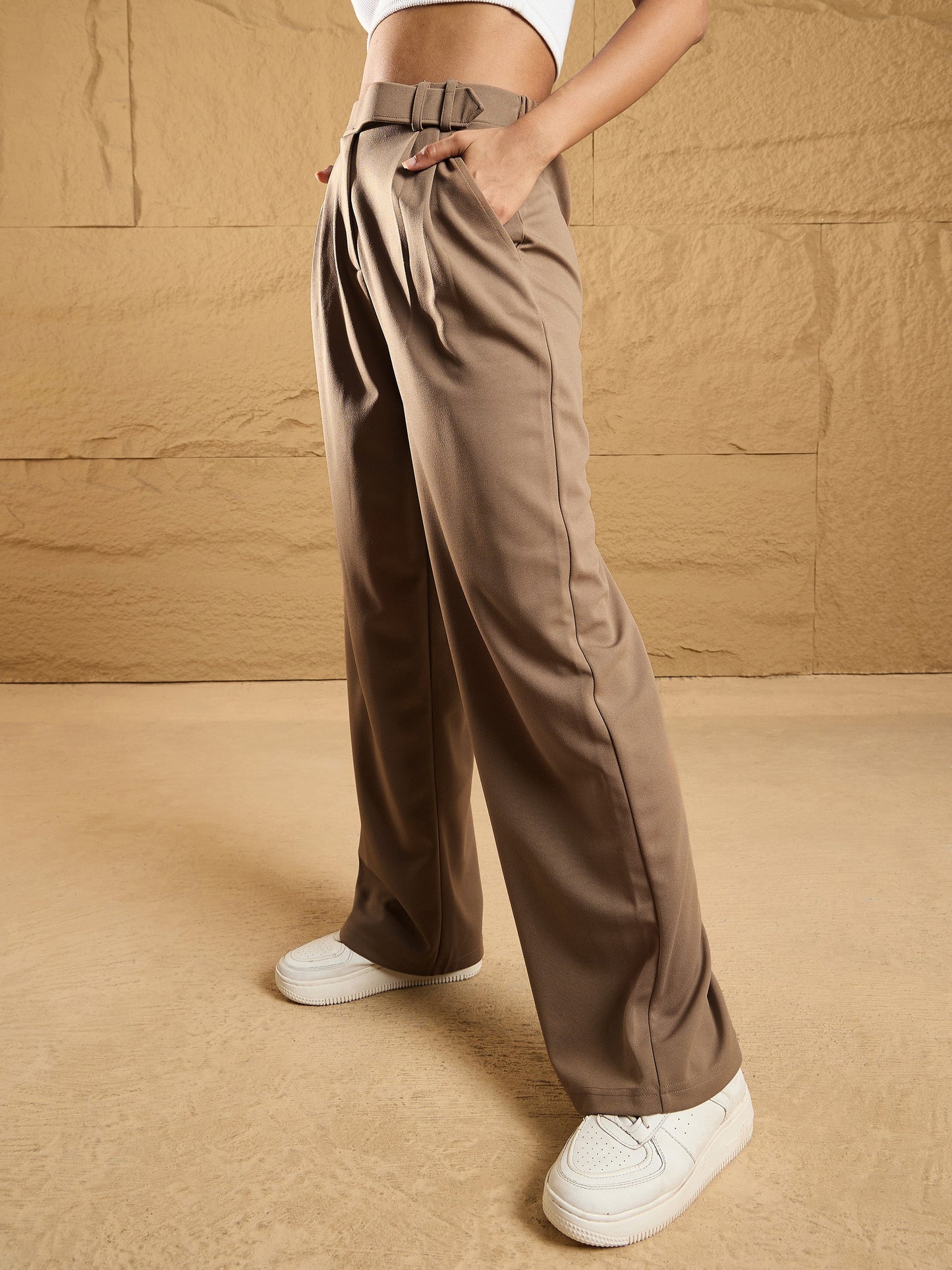Women's Beige Comfort Pant