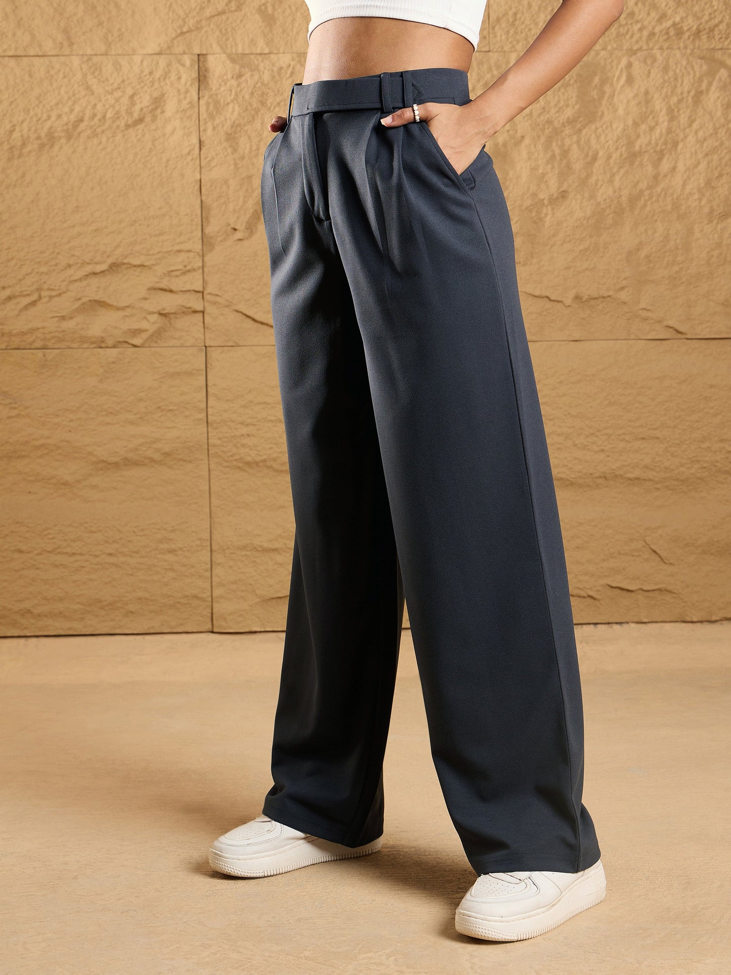 Women's Grey Comfort Pant