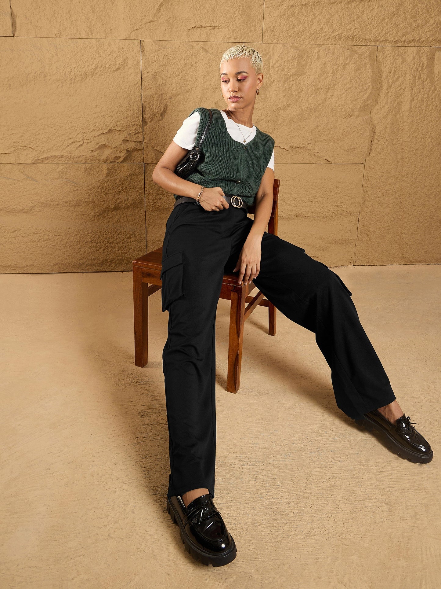 Women's Black Comfort Pant