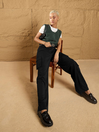 Women's Black Comfort Pant