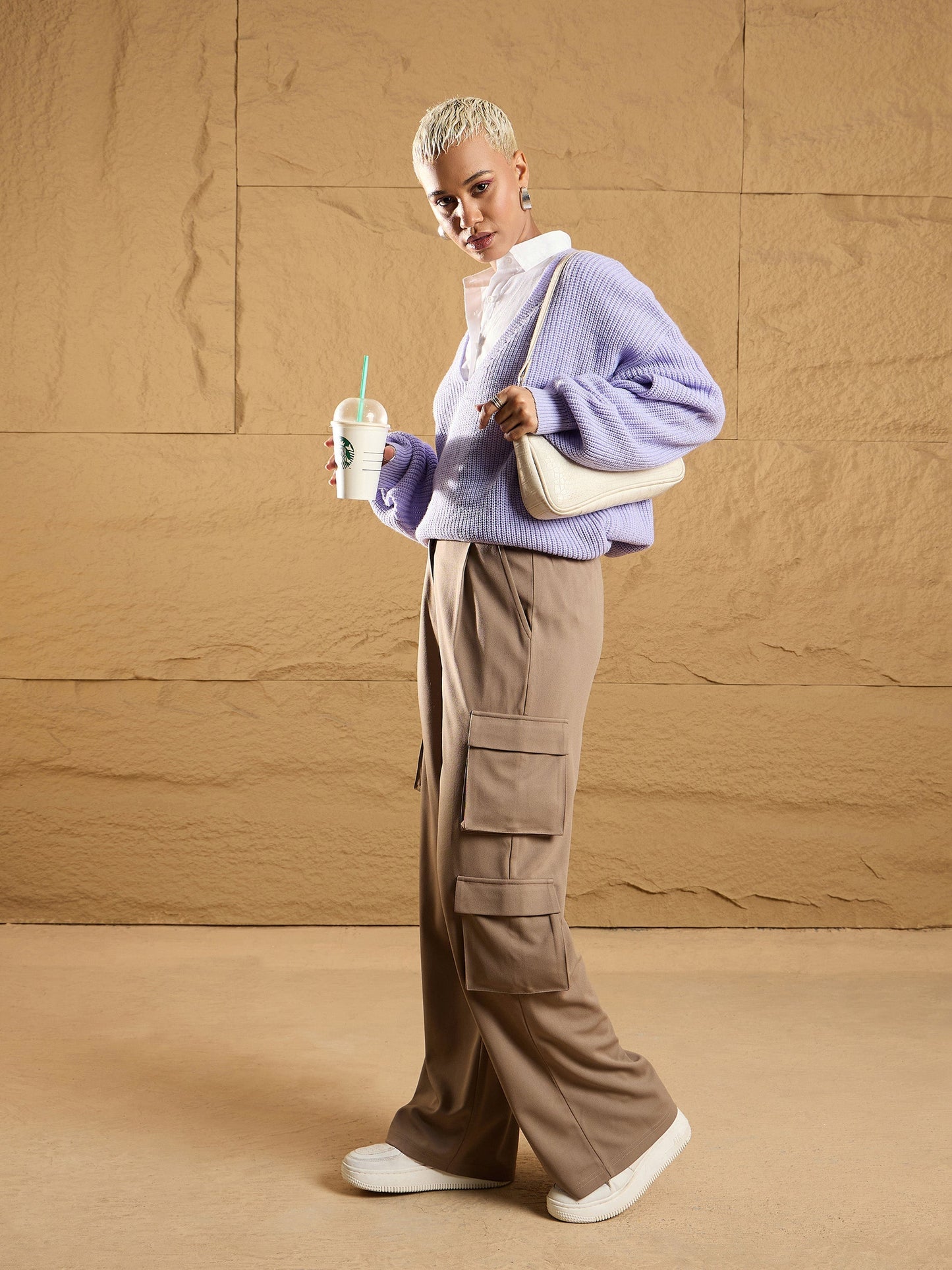 Women's Beige Comfort Pant
