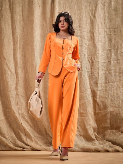 Women's Orange Comfort Pant