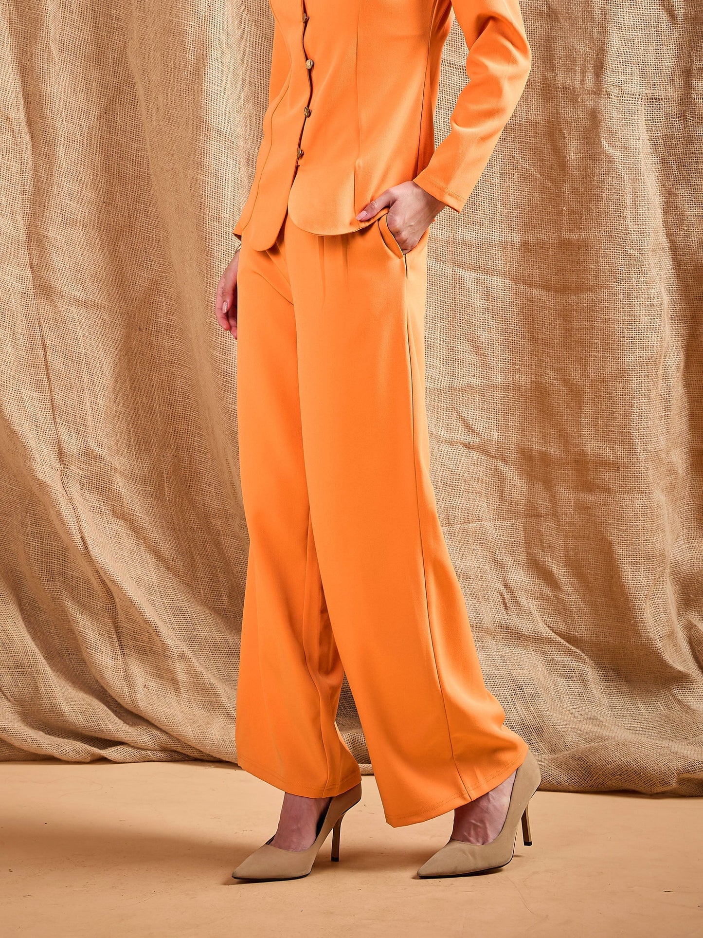 Women's Orange Comfort Pant