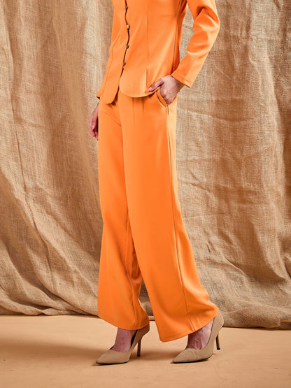 Women's Orange Comfort Pant