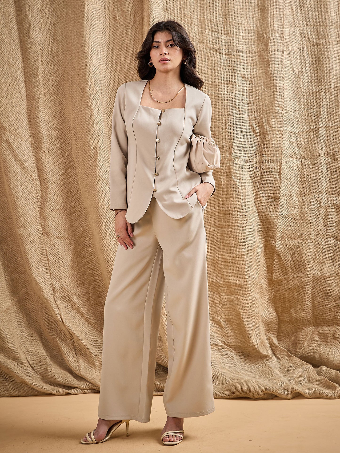 Women's Beige Comfort Pant