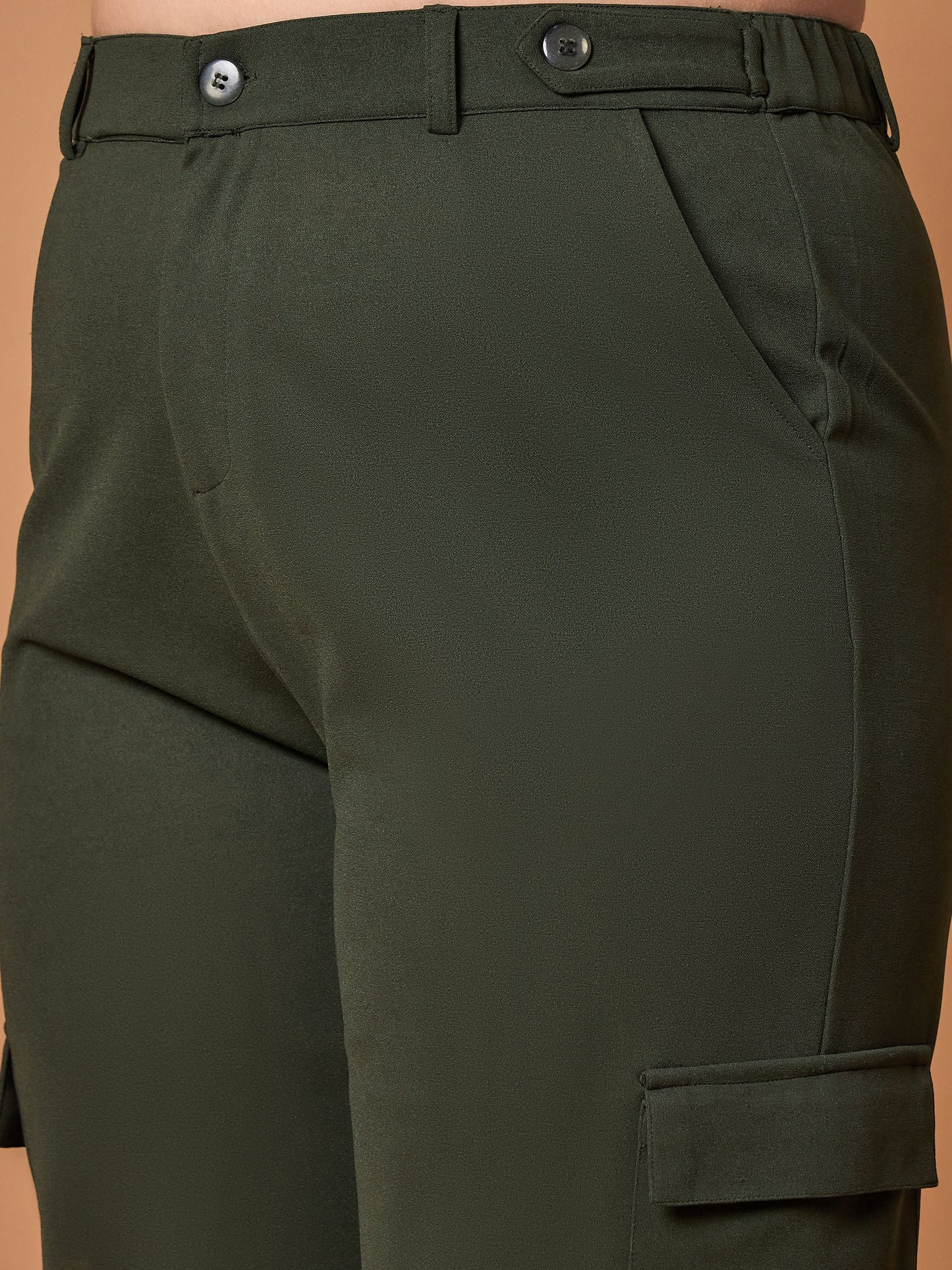 Women's Olive Solid Pant