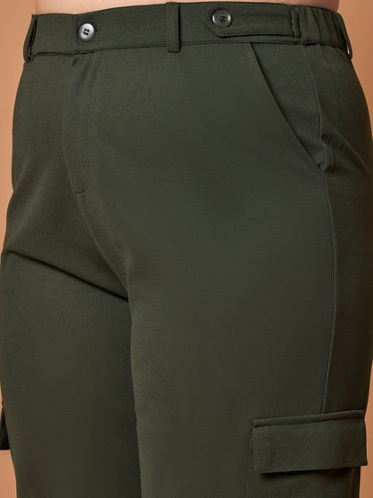 Women's Olive Solid Pant