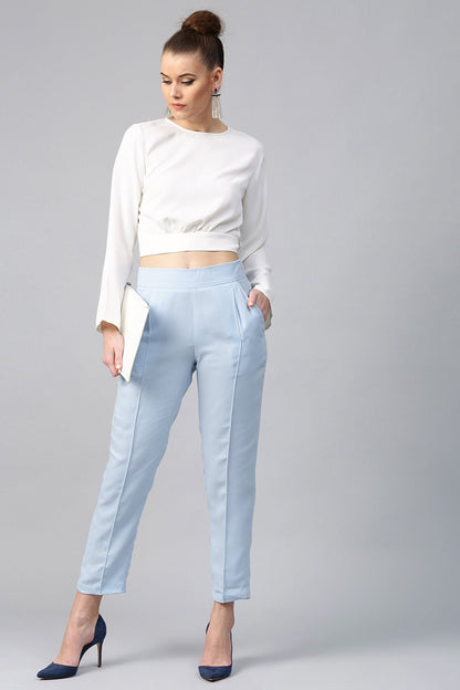 Women's Aqua Tapered Trouser