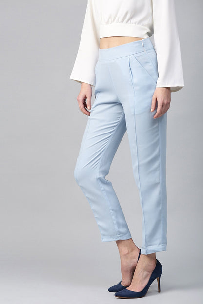 Women's Aqua Tapered Trouser