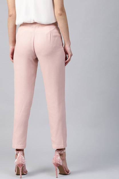 Women's Pink Tapered Trouser