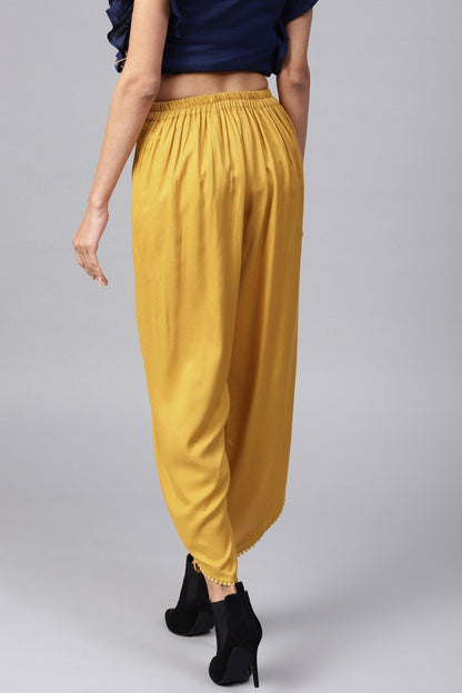 Women's Mustard Dhoti Ethnic Pants