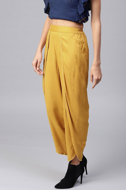 Women's Mustard Dhoti Ethnic Pants
