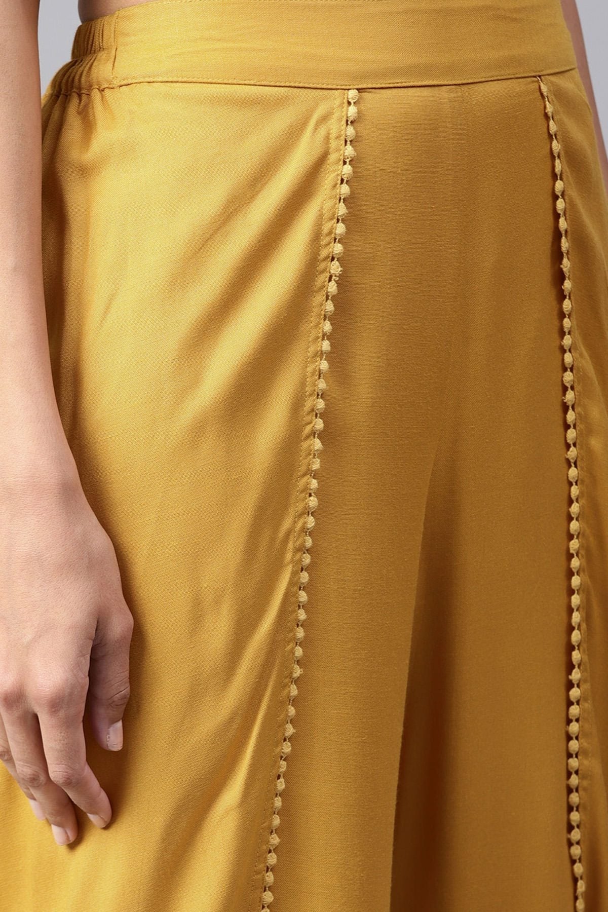 Women's Mustard Dhoti Ethnic Pants
