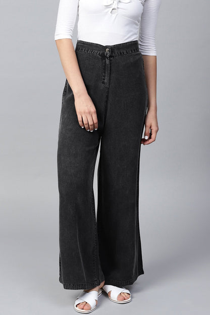 Women's Grey Denim Pants
