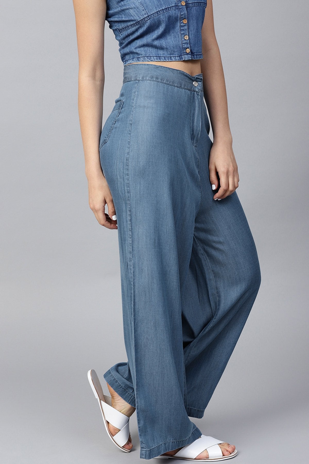 Women's Blue Denim Pants