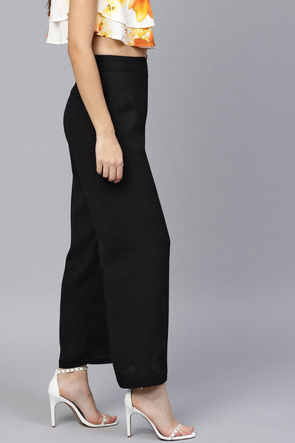 Women's Black A-Line Pants