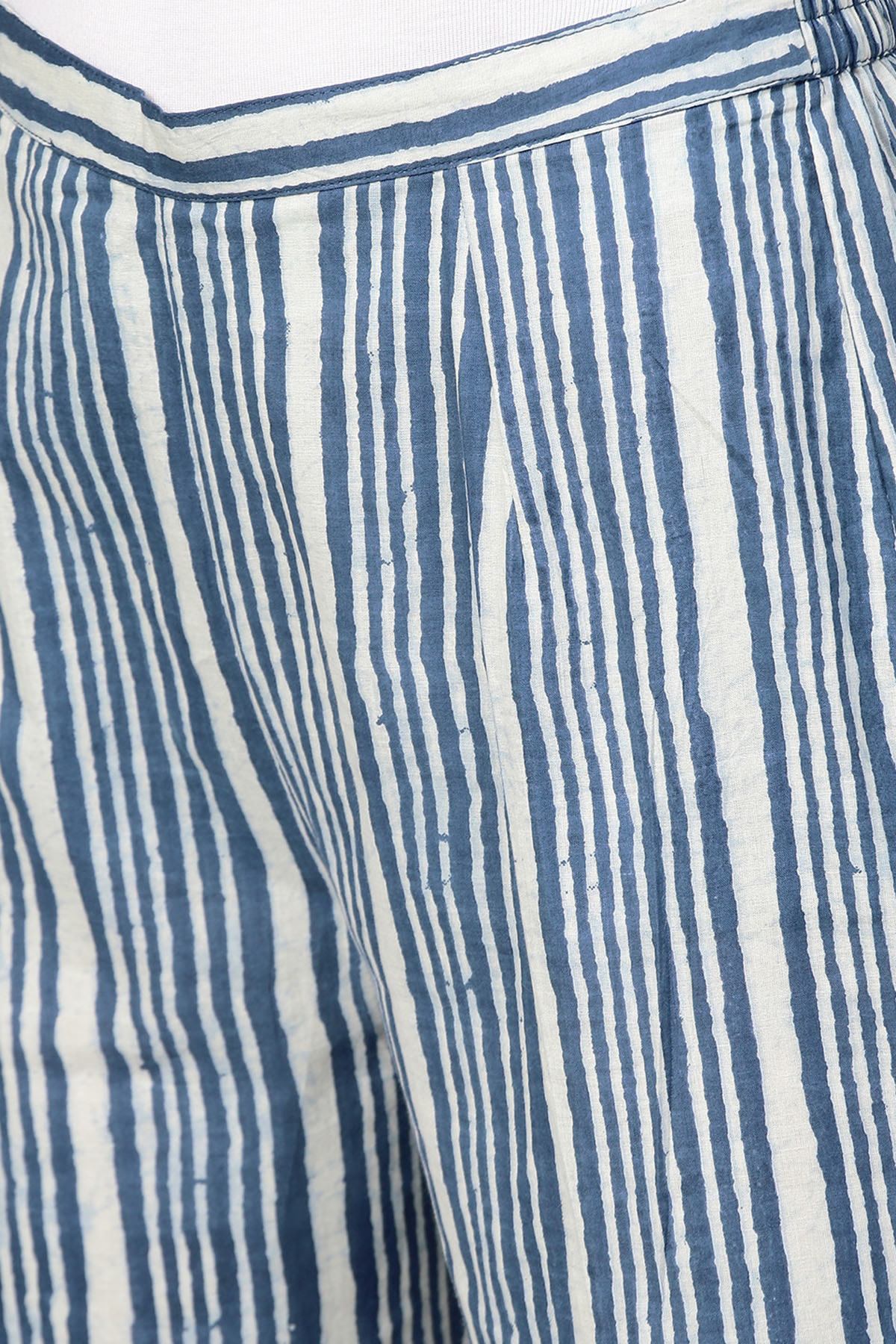 Women's Indigo Stripe Pencil Pants