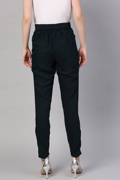 Women's Navy Tapered Pants