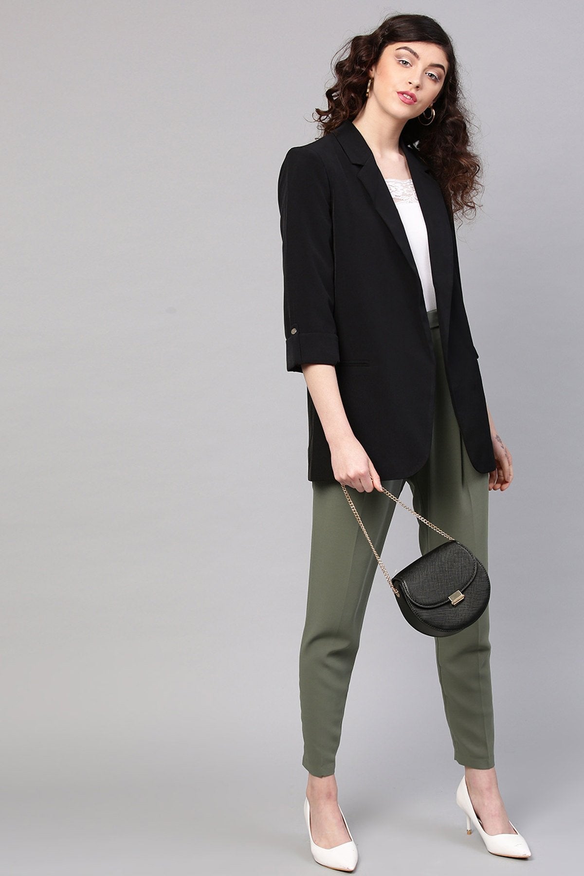 Women's Olive Tapered Pants