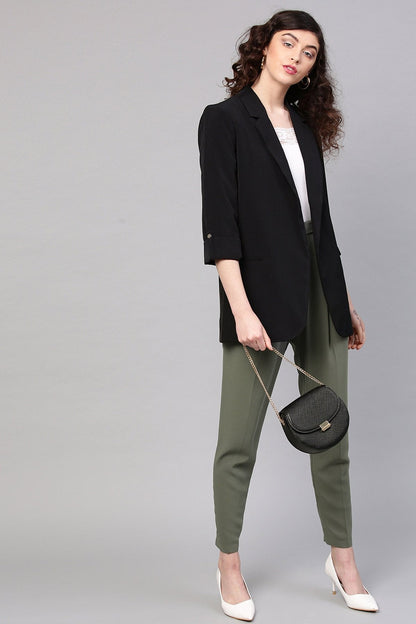 Women's Olive Tapered Pants