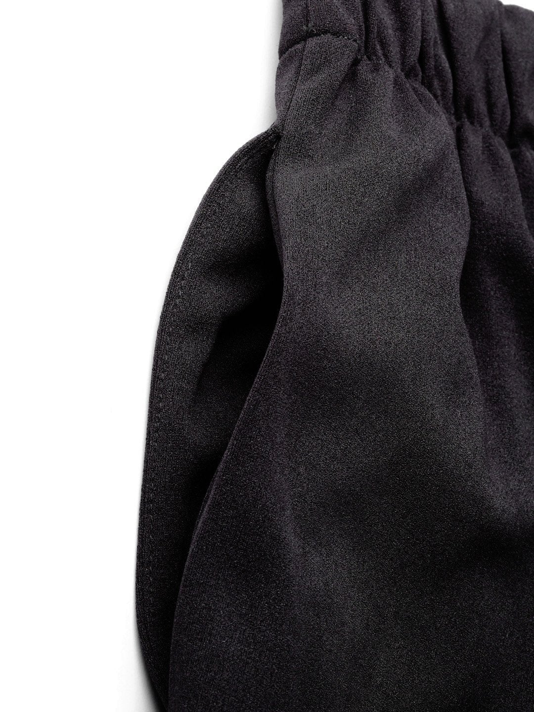 Women's Black Inlay Pocket Palazzo Pants
