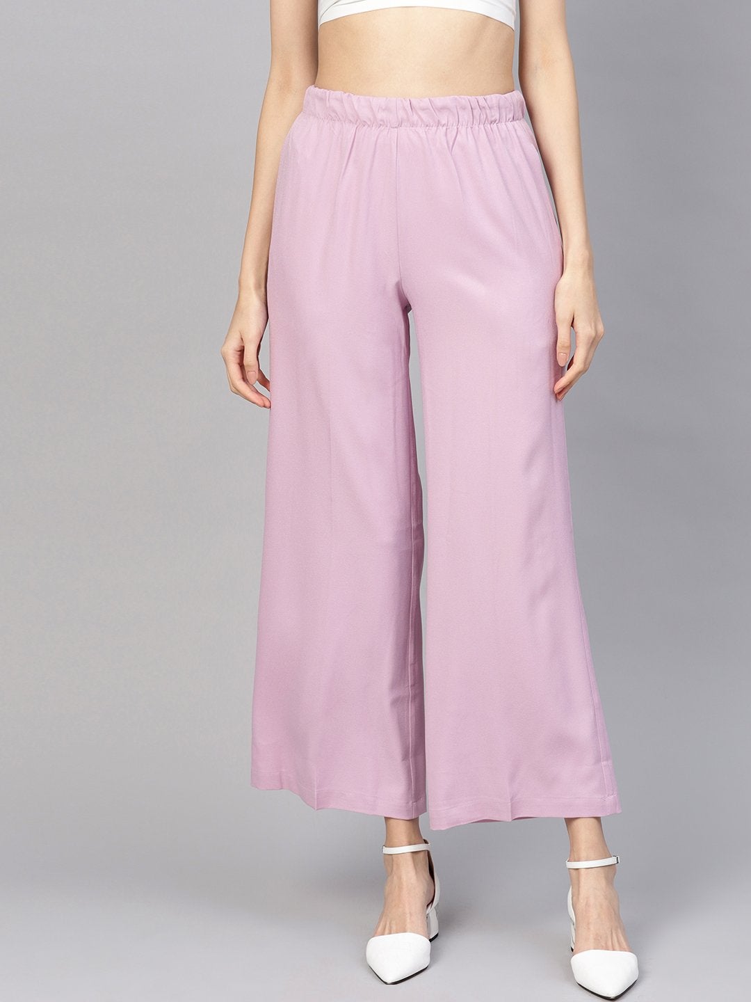 Women's Lavender Palazzo Pants