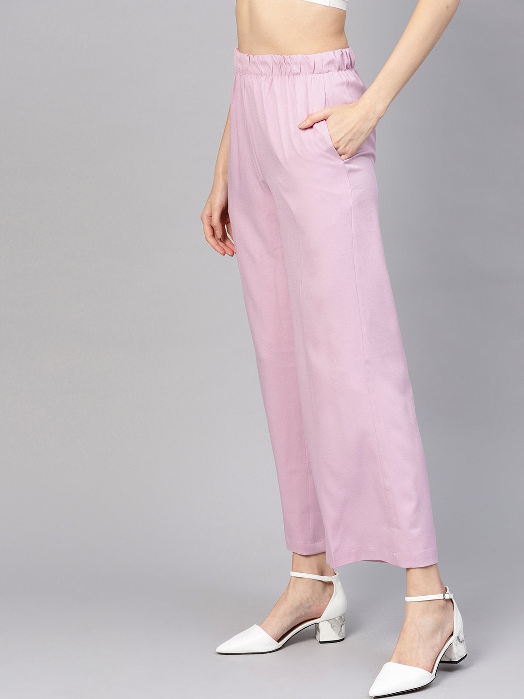 Women's Lavender Palazzo Pants