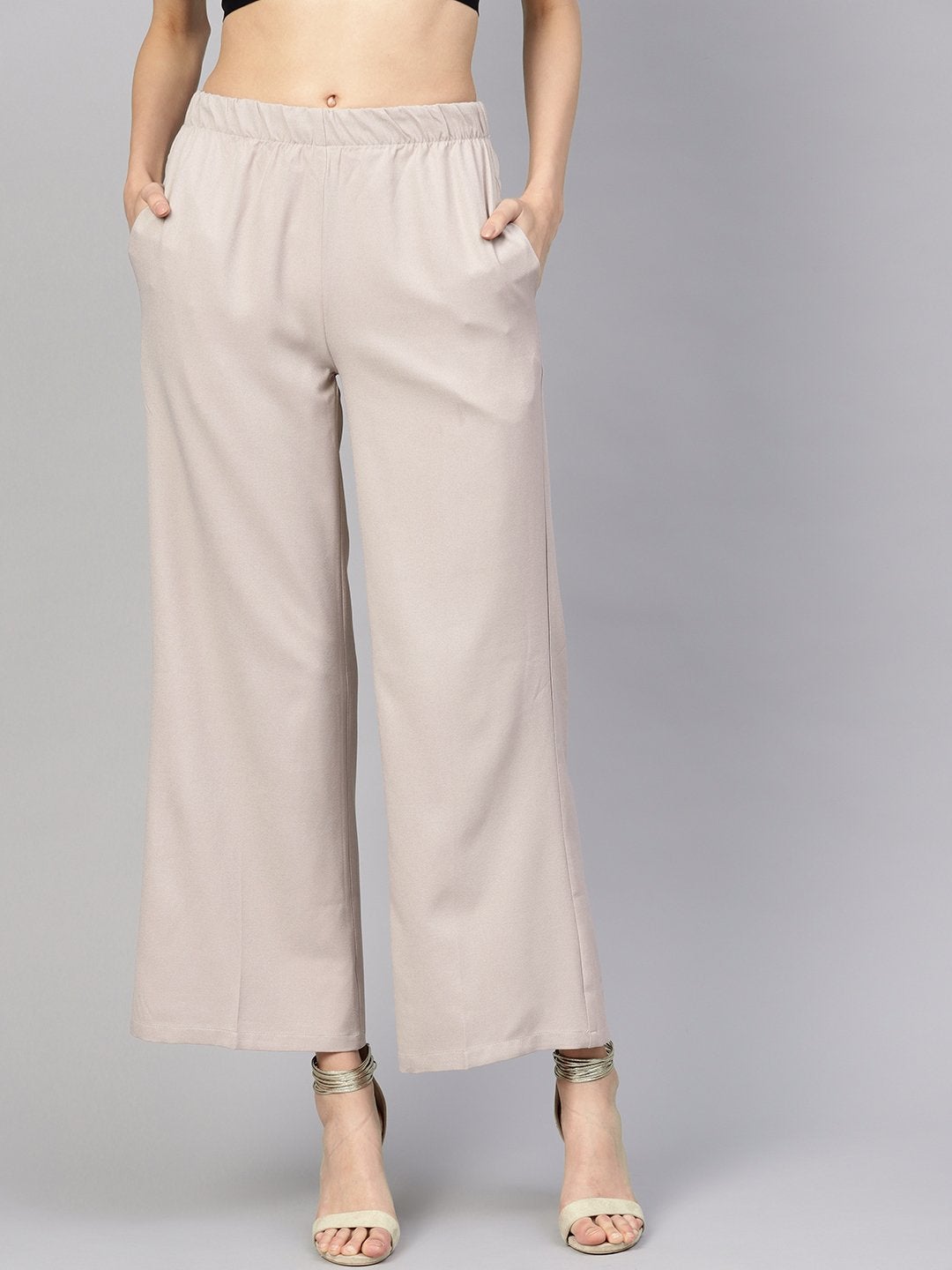 Women's Mauve Palazzo Pants