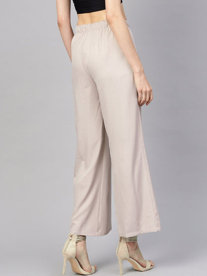 Women's Mauve Palazzo Pants