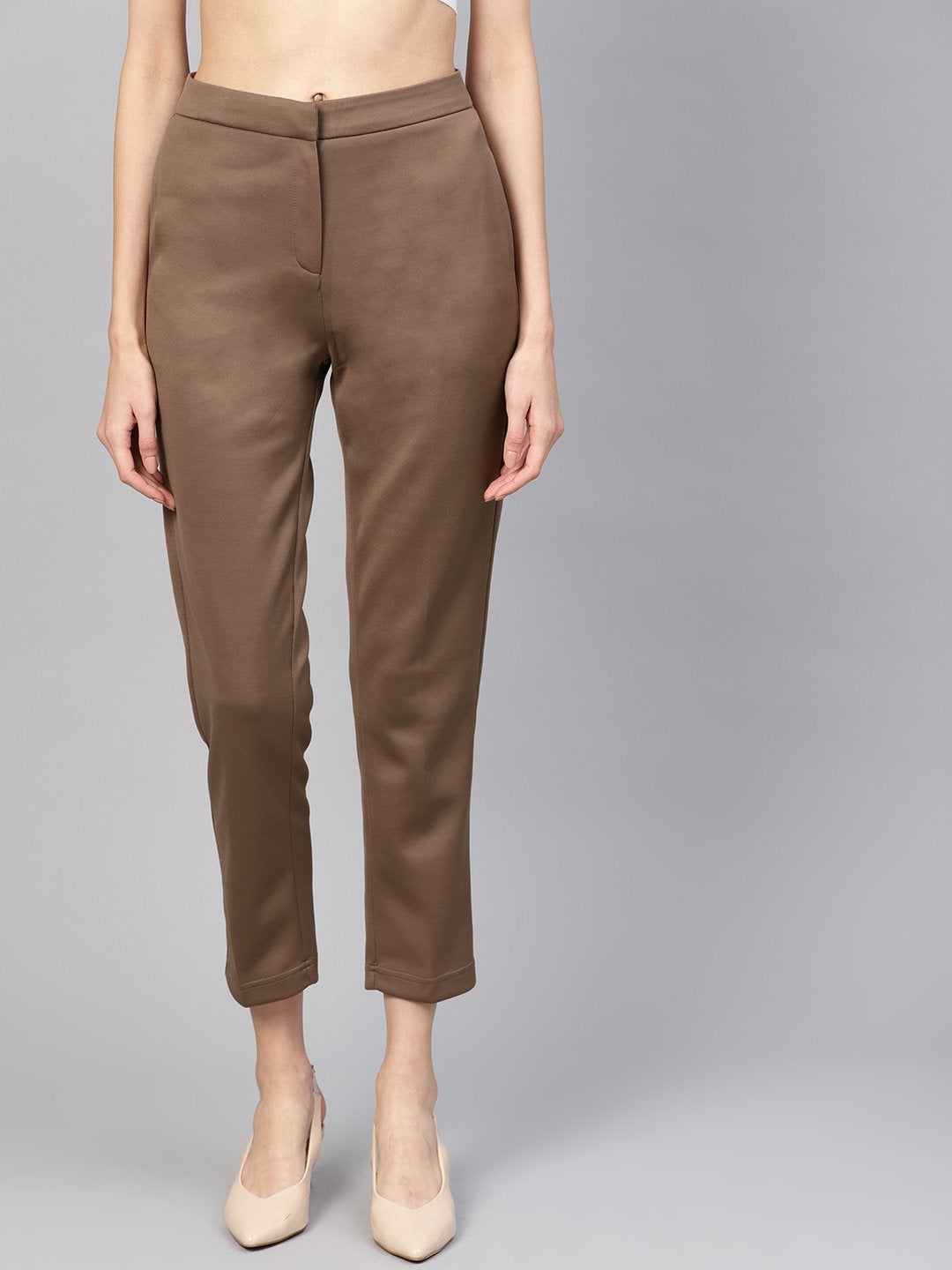 Women's Brown Tapered Pant