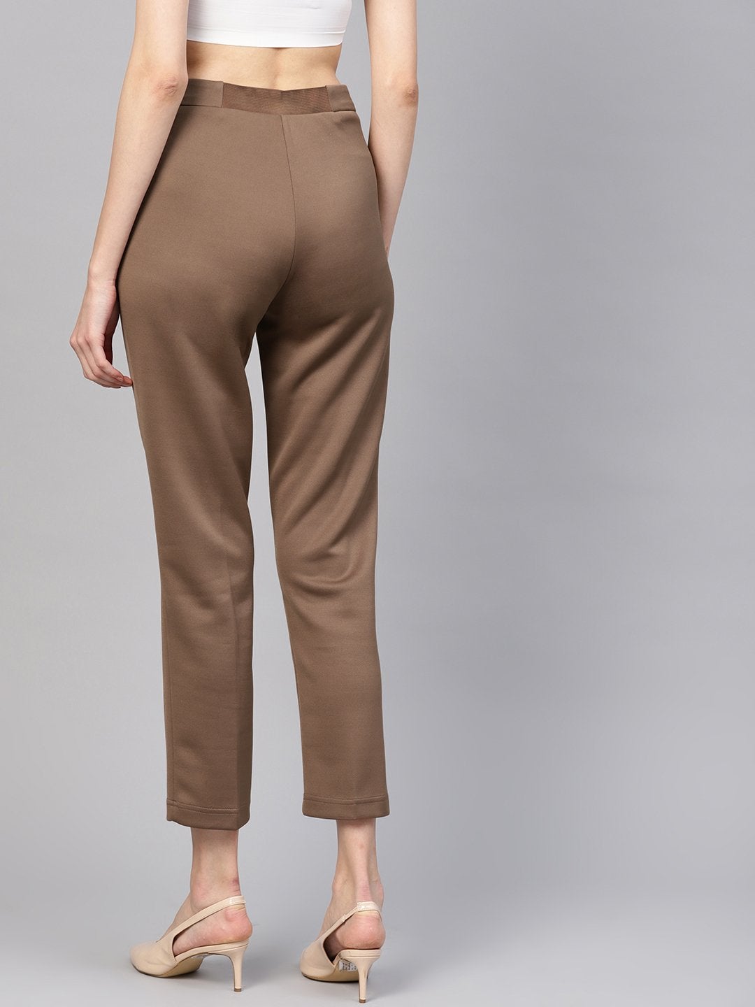 Women's Brown Tapered Pant
