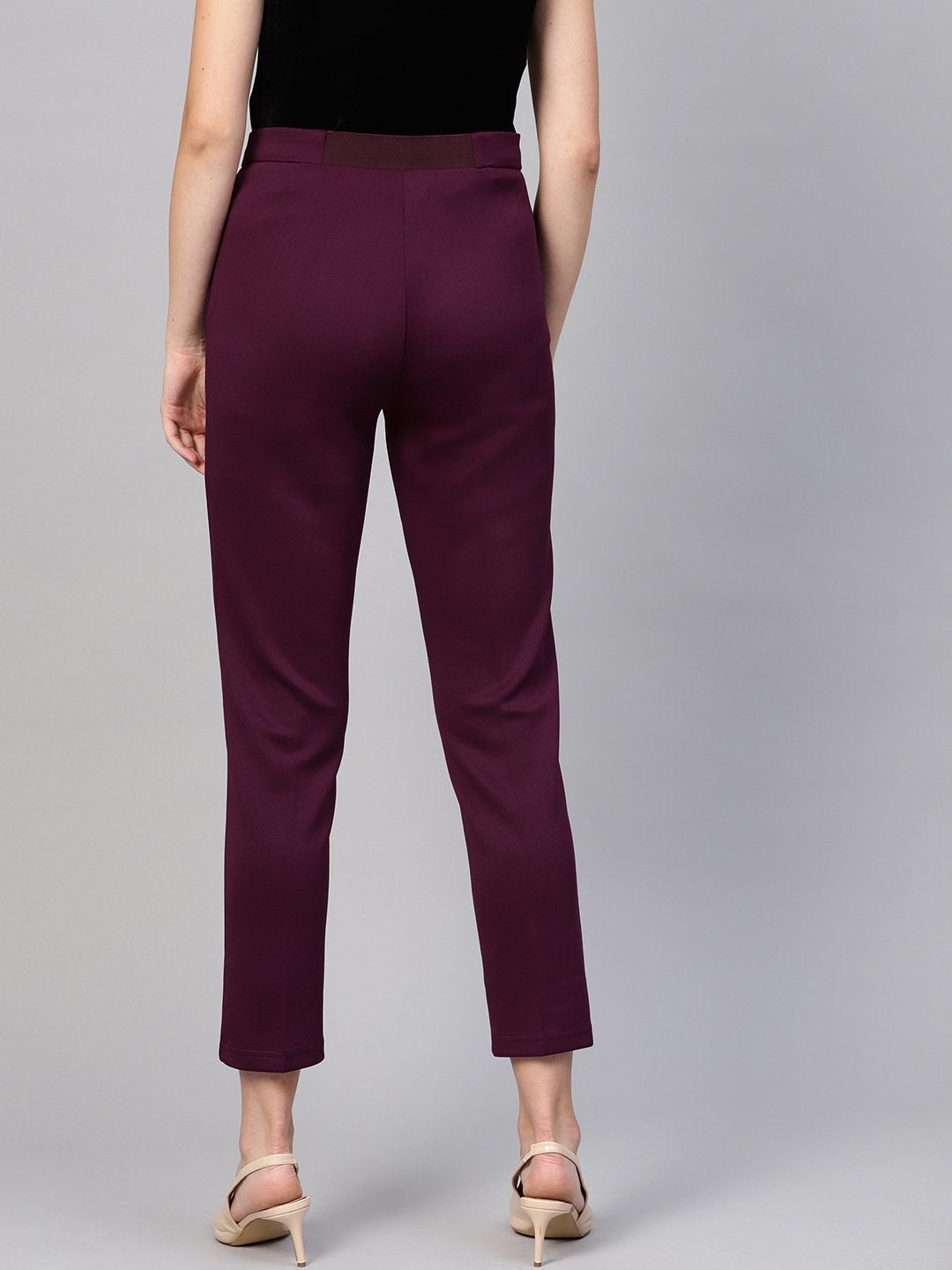 Women's Purple Tapered Pant