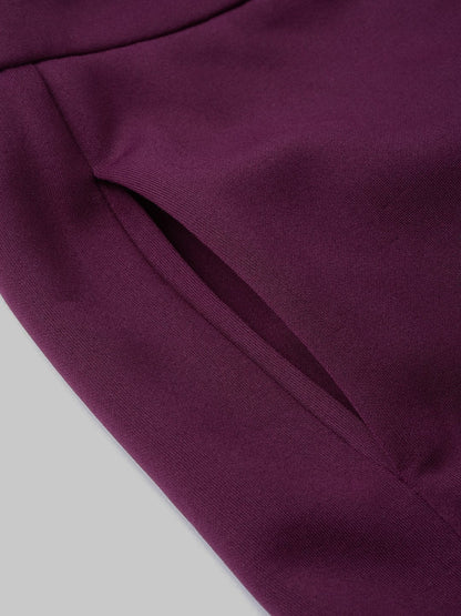 Women's Purple Tapered Pant