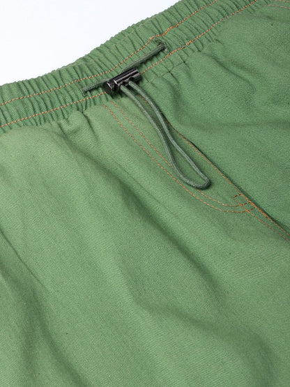 Women's Olive Denim Joggers