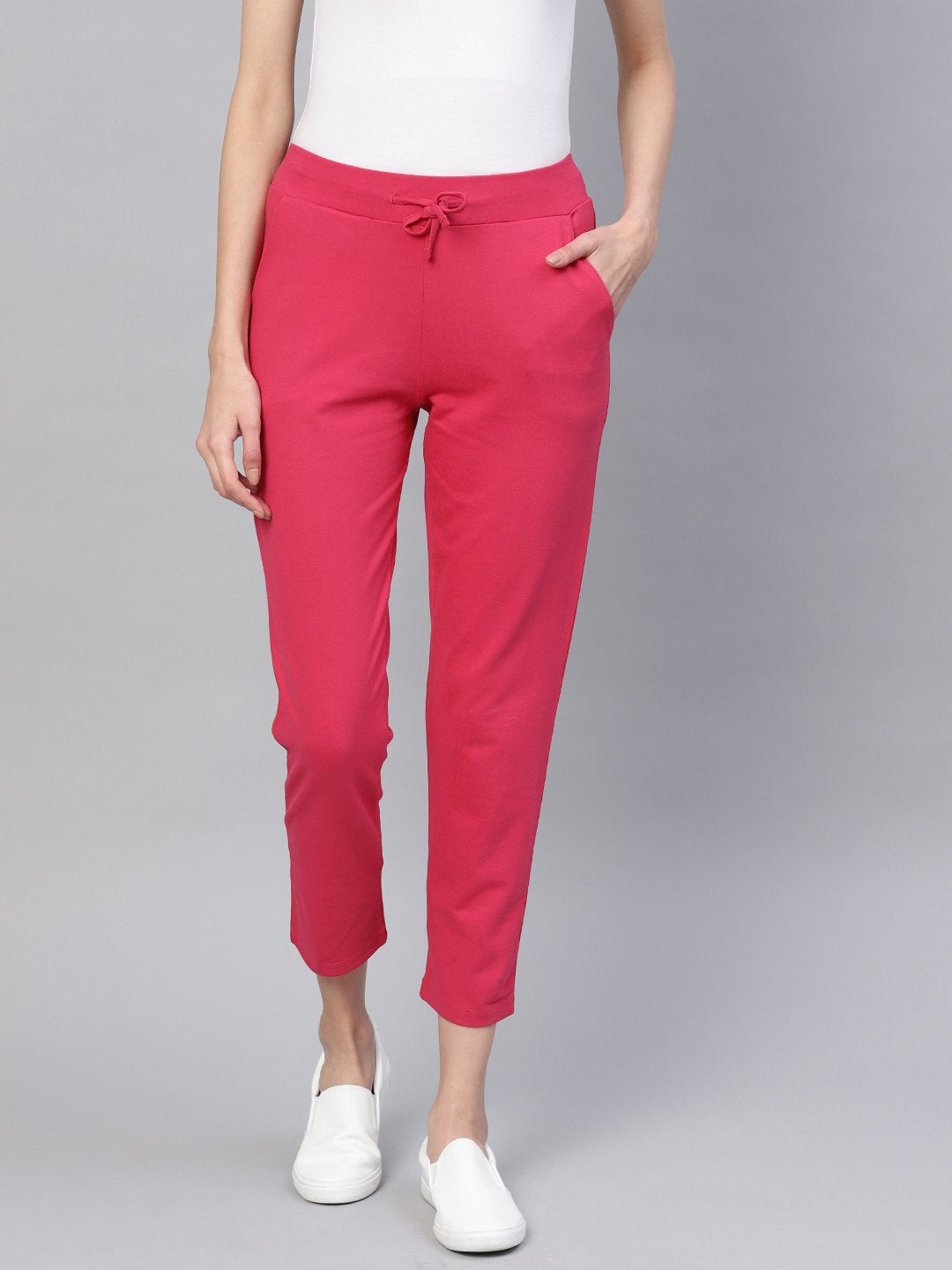 Women's Fuchsia Drawstring Pants