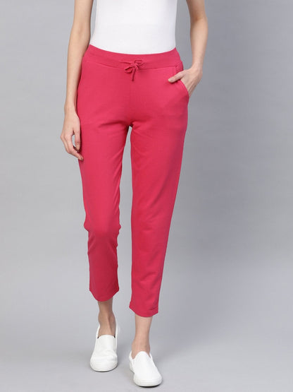 Women's Fuchsia Drawstring Pants