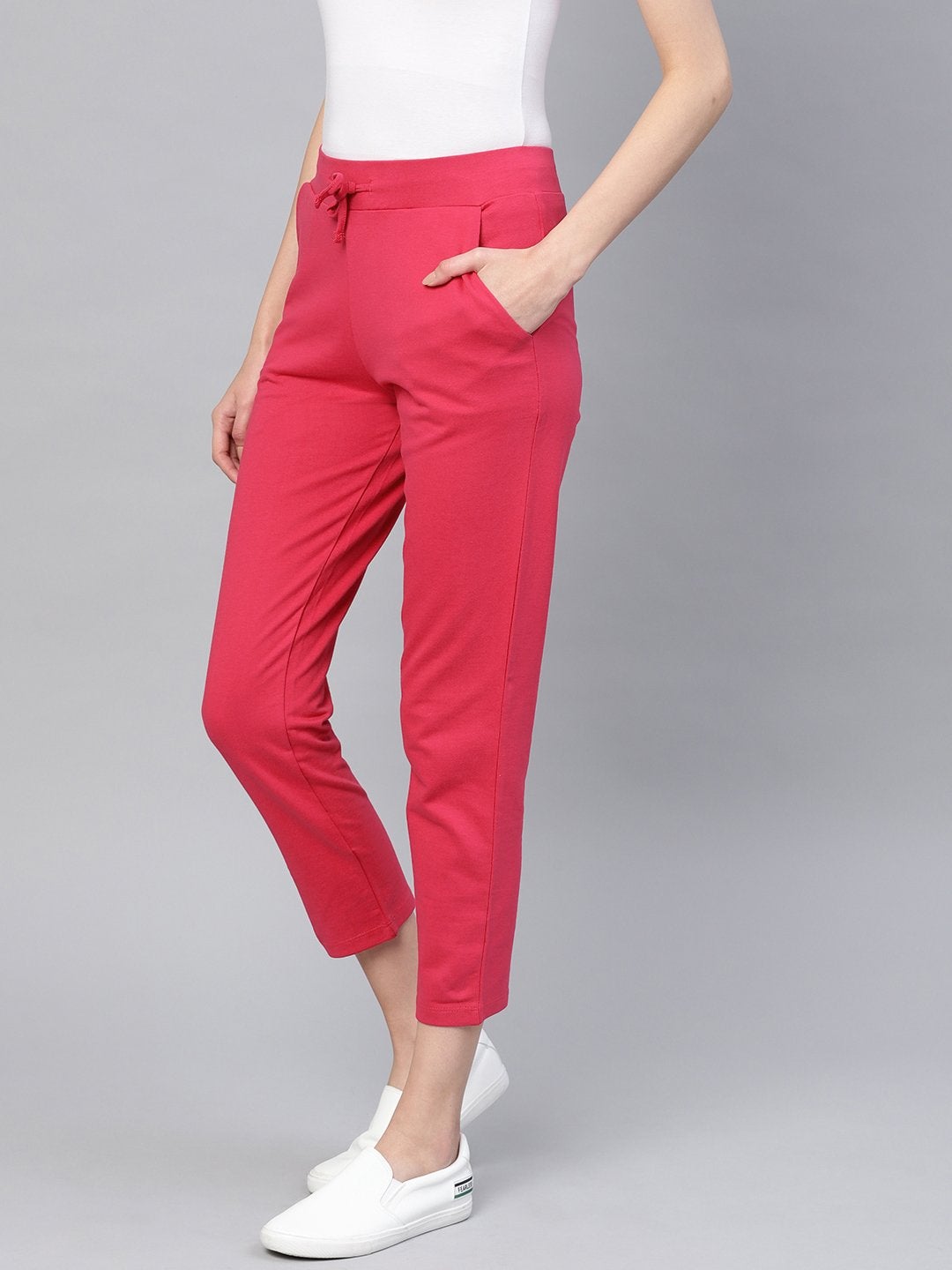 Women's Fuchsia Drawstring Pants