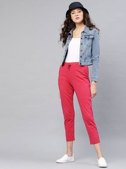 Women's Fuchsia Drawstring Pants