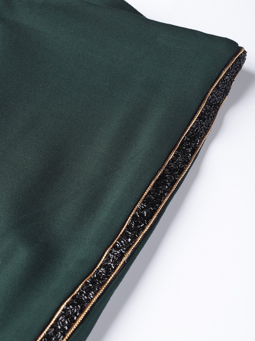 Women's Emerald Green Blingy Side Tape Jegging
