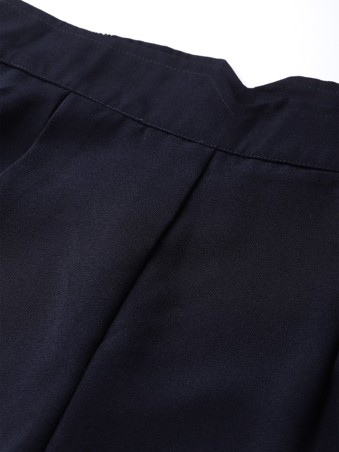 Women's Navy Side Zipper Pant