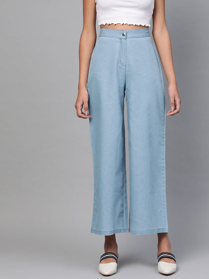Women's Light Blue Denim Pants