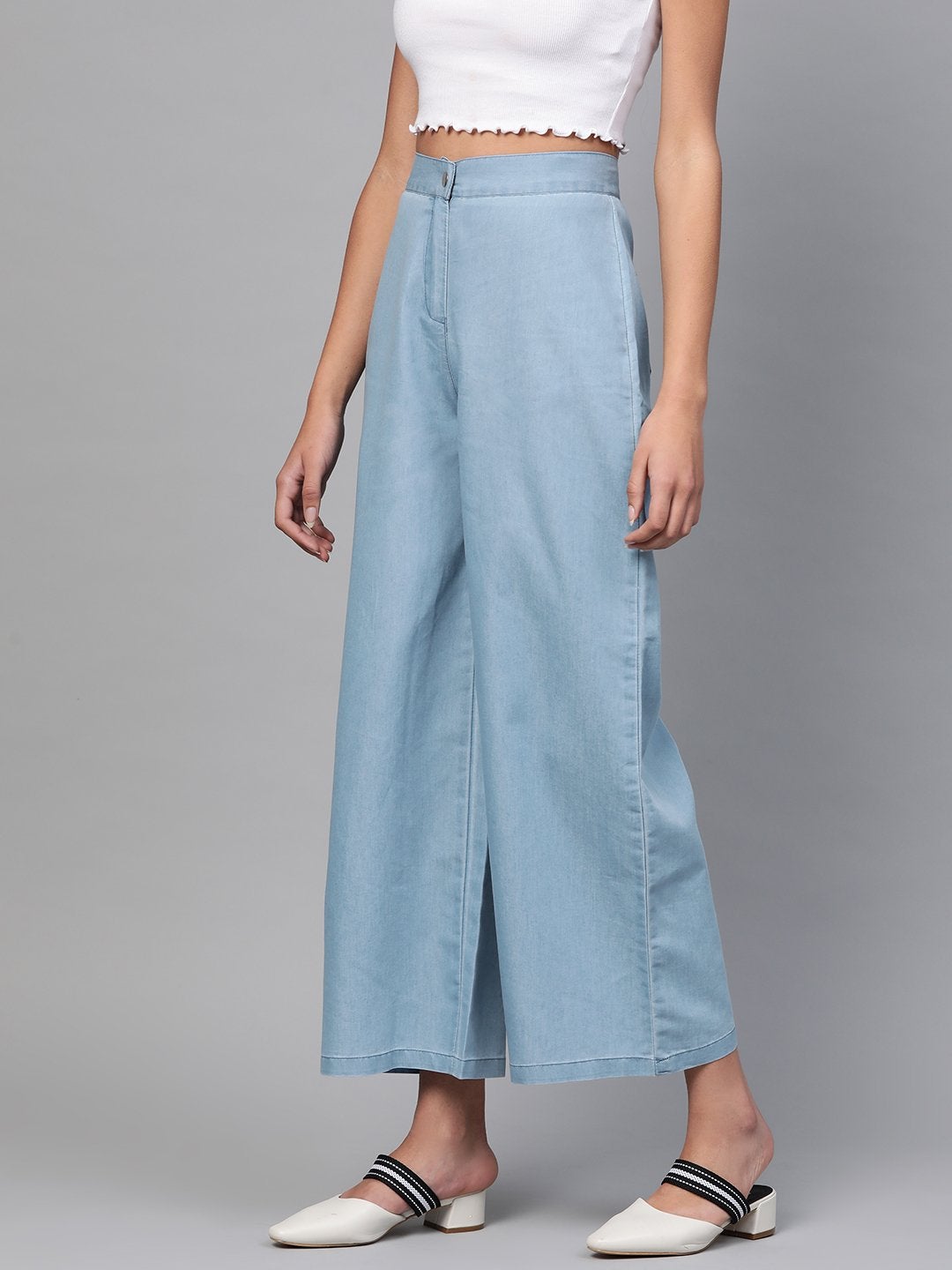 Women's Light Blue Denim Pants