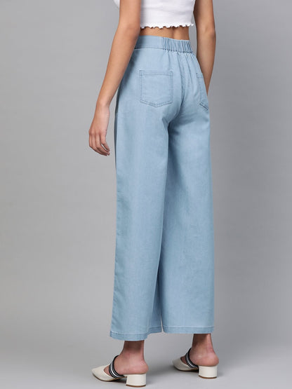 Women's Light Blue Denim Pants