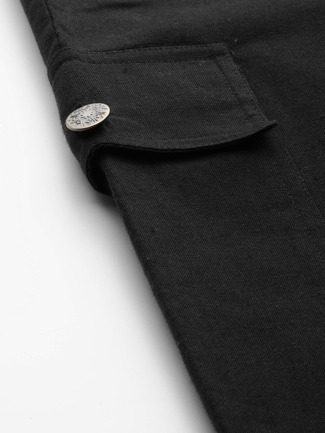 Women's Black Side Pocket Joggers
